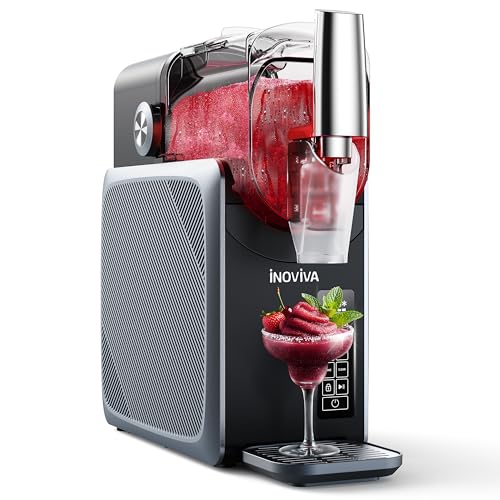 Inoviva 2.6l Slush Machine – No Ice Needed, Frozen Drink Machine With Self-Cleaning, 5 Preset Modes, Makes Slushies, Milkshakes, Frappés & Frozen Cocktails for Home Use