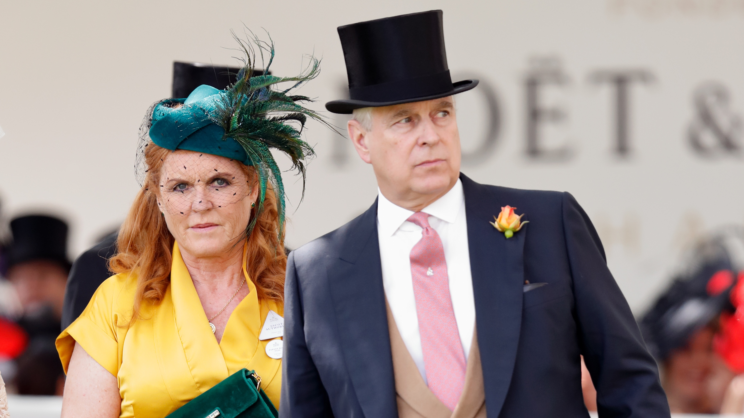 Sarah Ferguson and Prince Andrew attend day four of Royal Ascot at Ascot Racecourse on June 21, 2019
