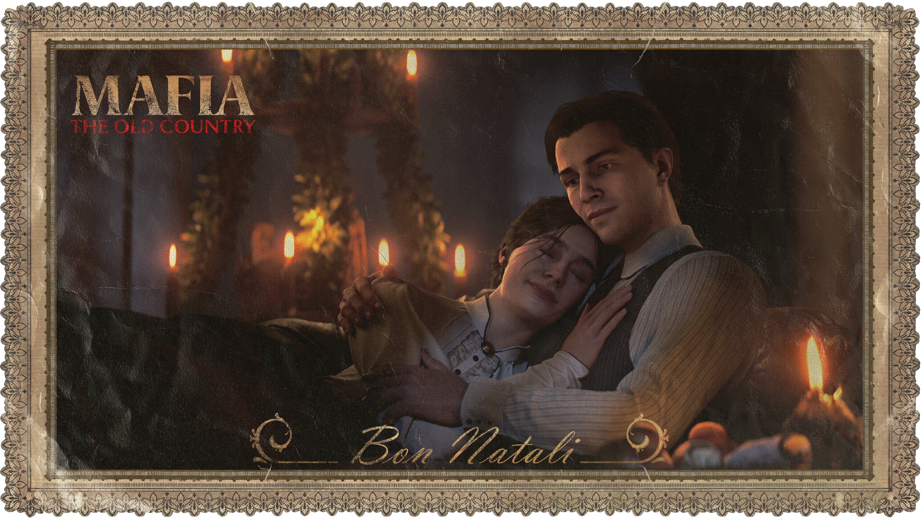 Sony PlayStation Christmas card art