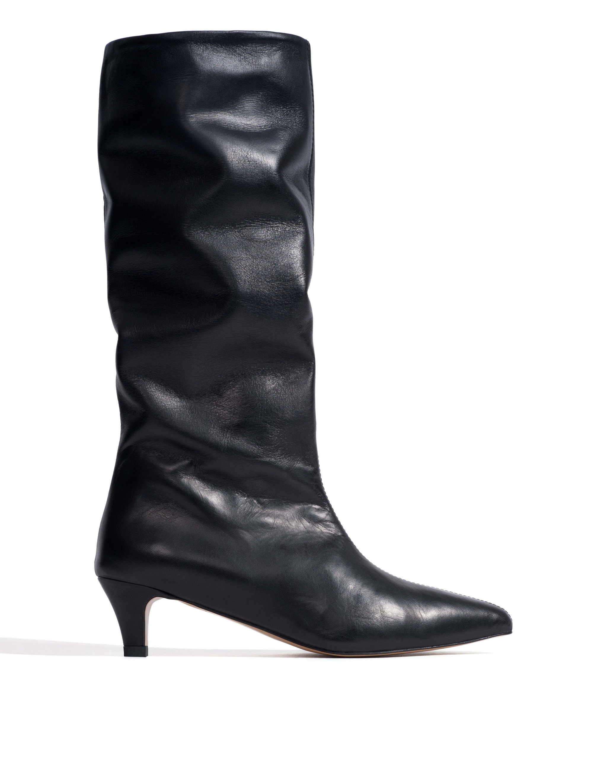 Mocha 40 Stiletto Soft Calf Black
