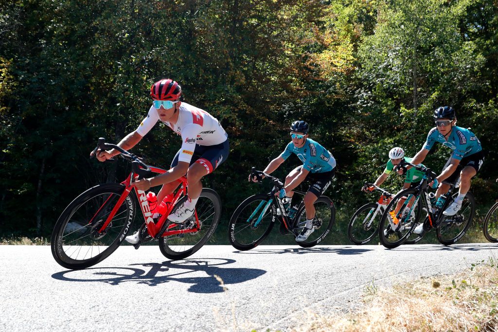 LAGNIEU FRANCE AUGUST 10 Thibau Nys of Belgium and Team Trek Segafredo competes during the 34th Tour de lAin 2022 Stage 2 a 144km stage from SaintVulbas to Lagnieu TDA22 on August 10 2022 in Lagnieu France Photo by Bas CzerwinskiGetty Images