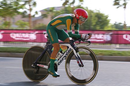 Ashleigh Moolman before she dropped her bidon the in the TT