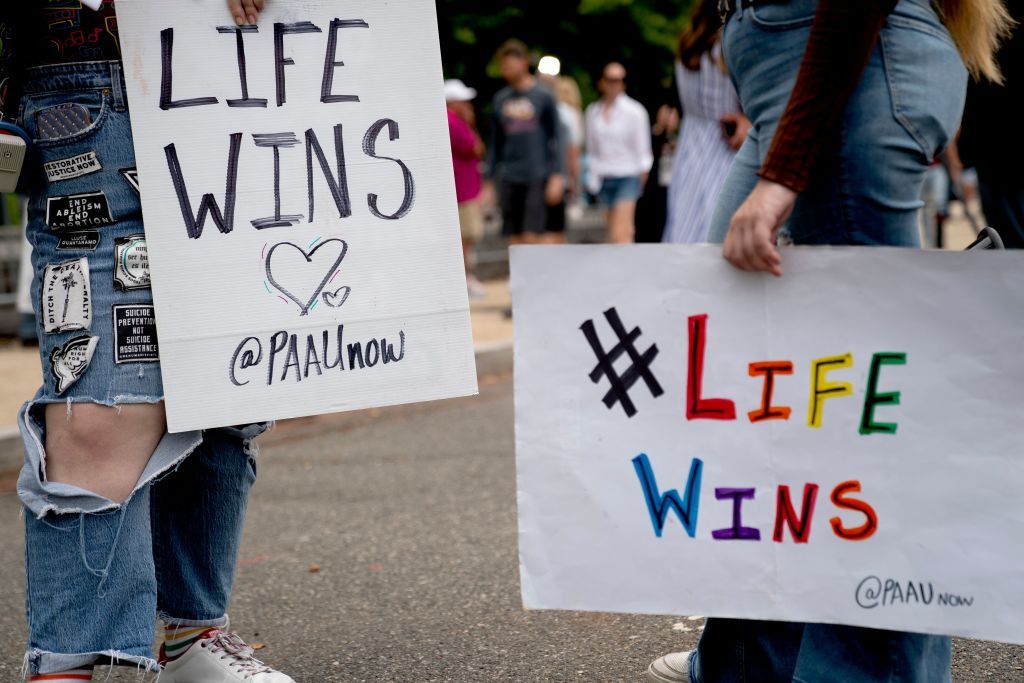 Pro-life demonstrators