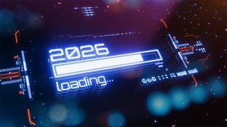 Tech graphic of 2026 loading bar 