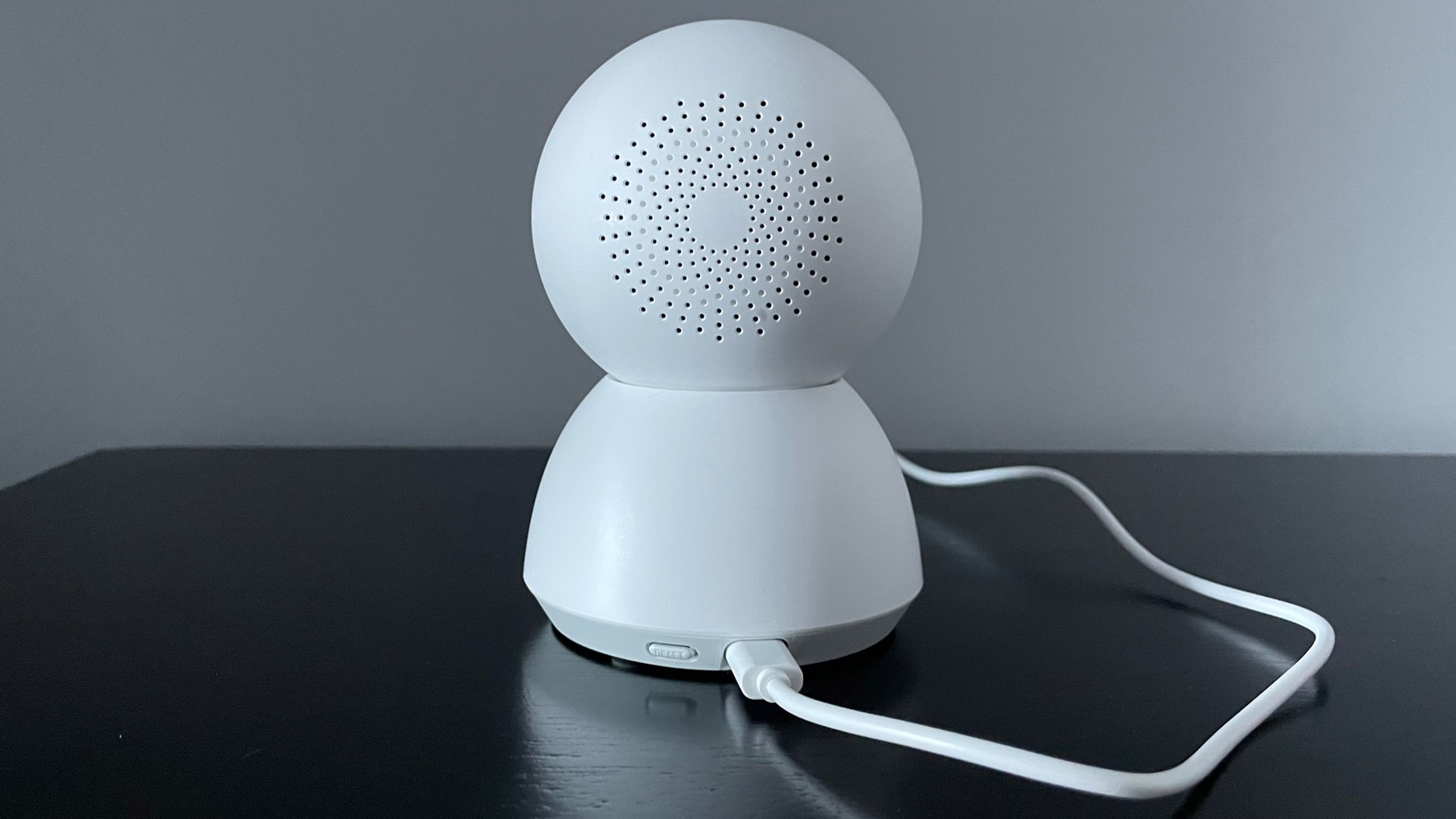 The back view of the Xiaomi Mi Home Security Camera 360