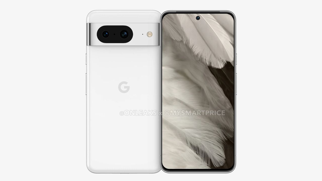 An unofficial render of the Google Pixel 8