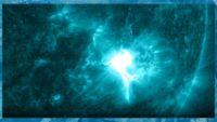 X-class solar flare eruption on May 10.