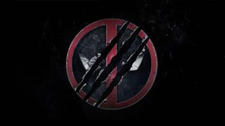 Det officielle logo for Deadpool 3, som viser karakterens logo mærket af Wolverines kløer