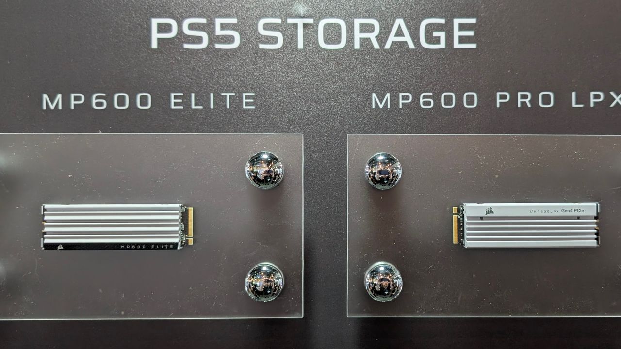 Corsair PS5 storage display at Computex 2025