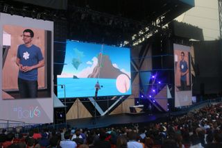Daydream VR debuts at Google I/O last year. (Credit: Philip Michaels/Tom's Guide)