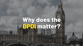 The words ‘Why does the DPDI matter?’ overlaid on a lightly-blurred image of the Houses of Parliament and Big Ben. Decorative: the word ‘DPDI’ is in yellow, while other words are in white. The ITPro podcast logo is in the bottom right corner.