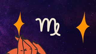 Virgo horoscope symbol on a colorful background