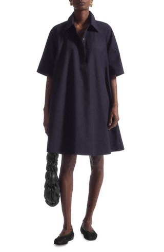 A-Line Cotton Shirtdress