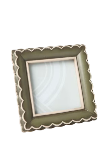 Multi Scallop Hand Painted Photo Frame