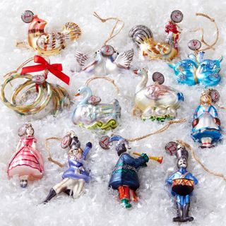 12 Days Of Christmas Ornaments - Set of 12