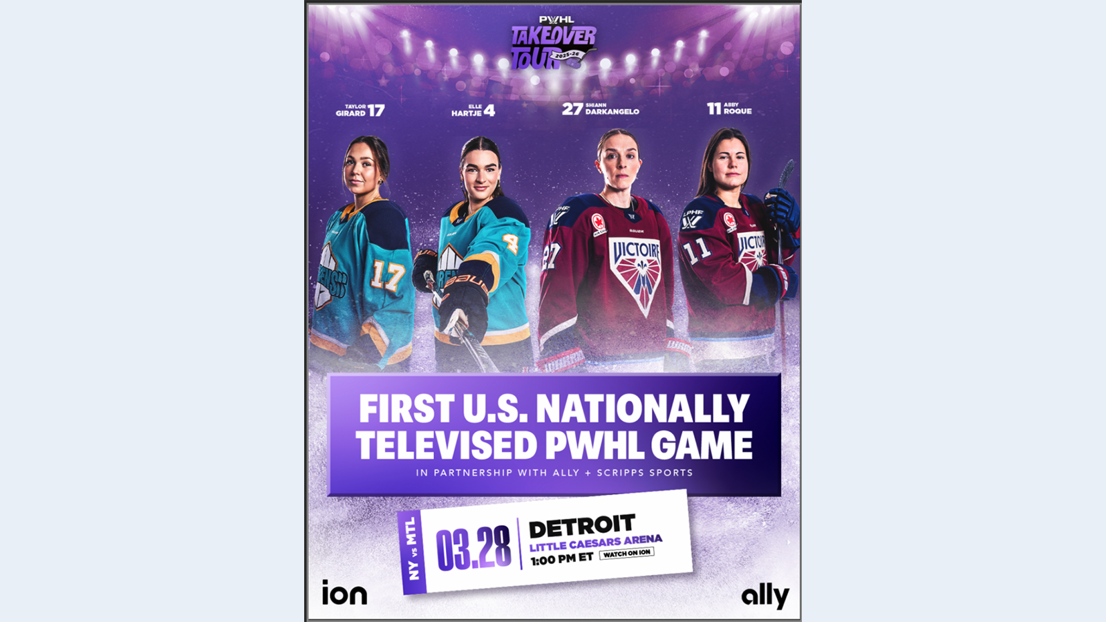 tvtechnology.com - George Winslow - ION to Broadcast First Nationally Televised Professional Women's Hockey League Game