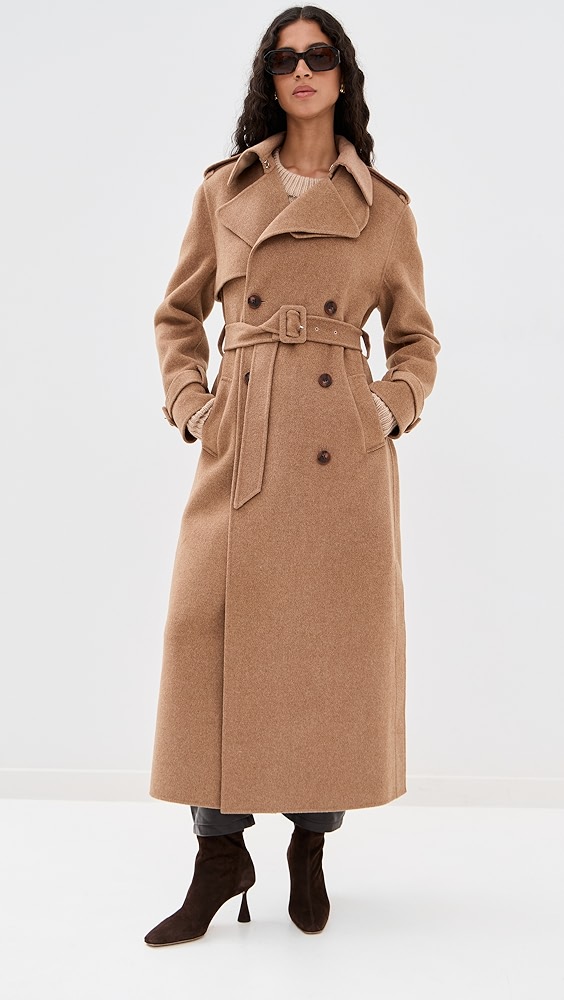 Simkhai Rumi Belted Long Coat