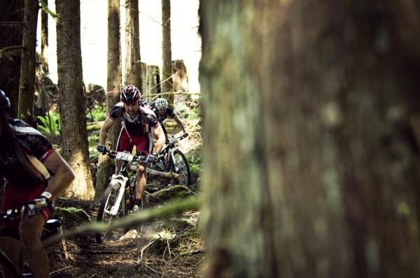 Riders roll through the trails of stage 4