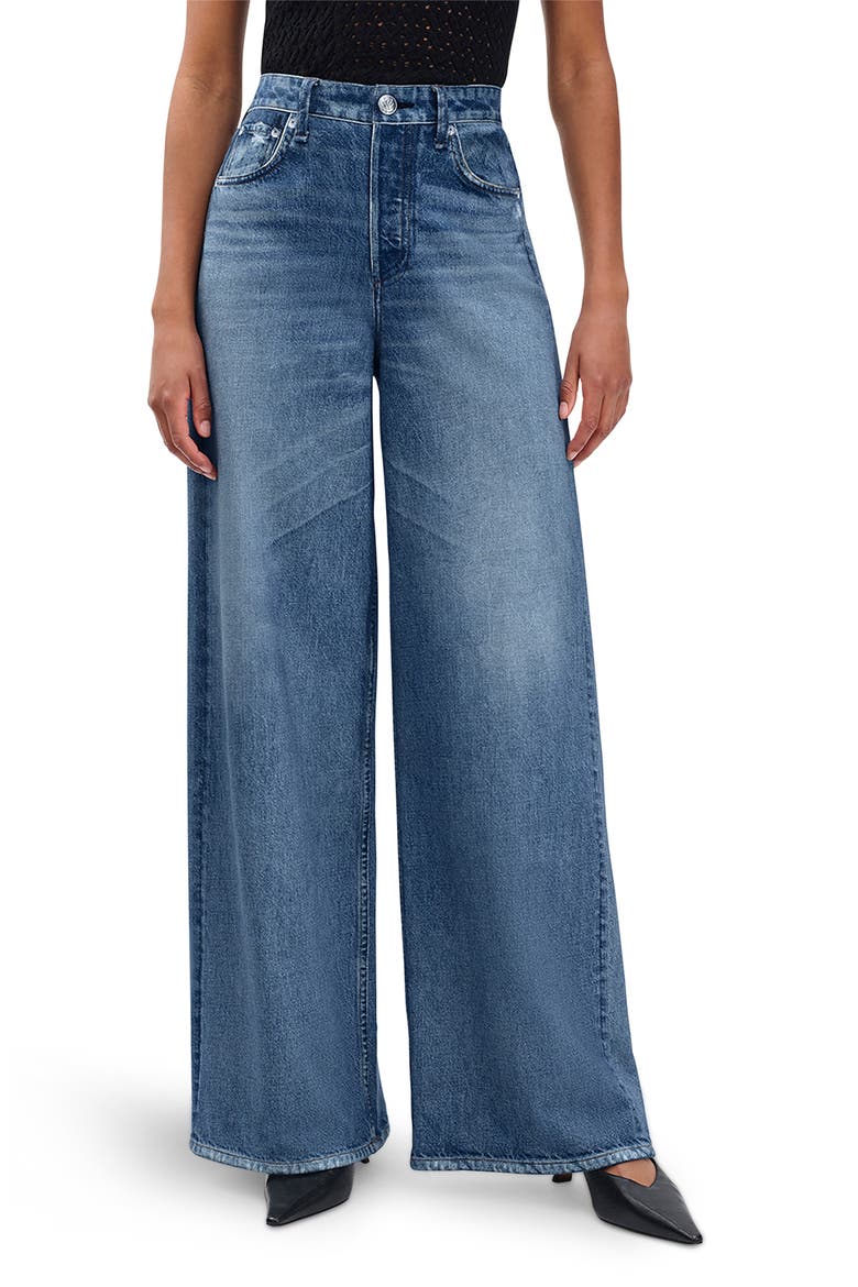 Rb Miramar Sofie High Waist Ankle Wide Leg Terry Sweatpant Jeans