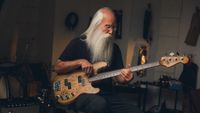 Lee Sklar with his signature Fender precision bass