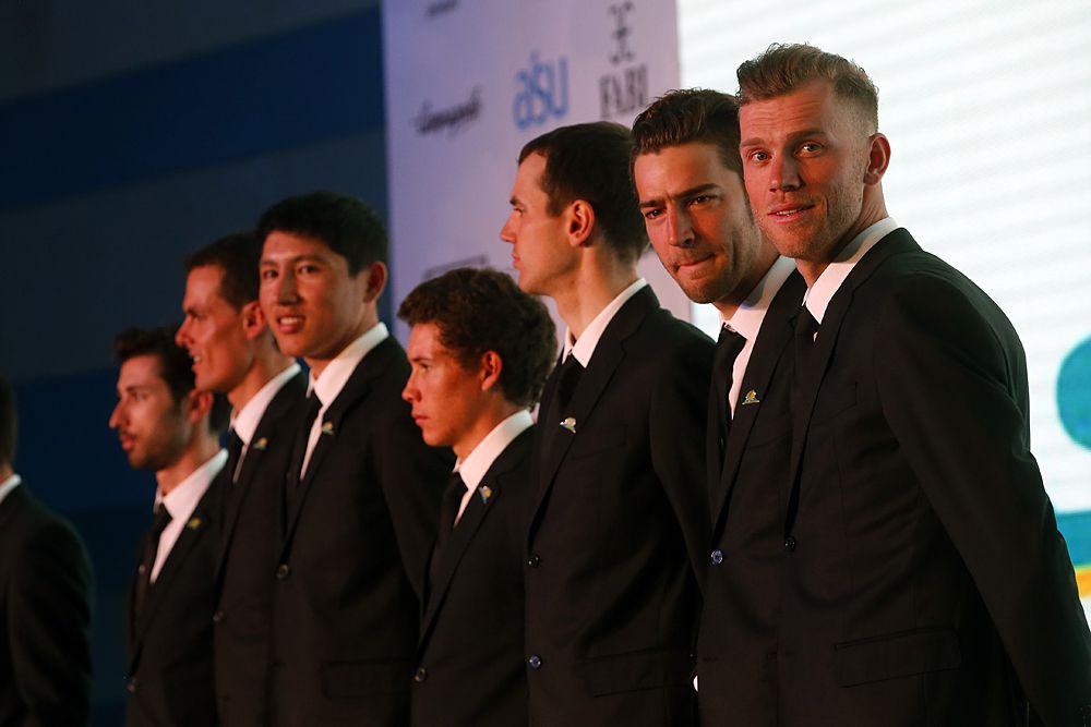 All dressed up, the 2015 Astana team