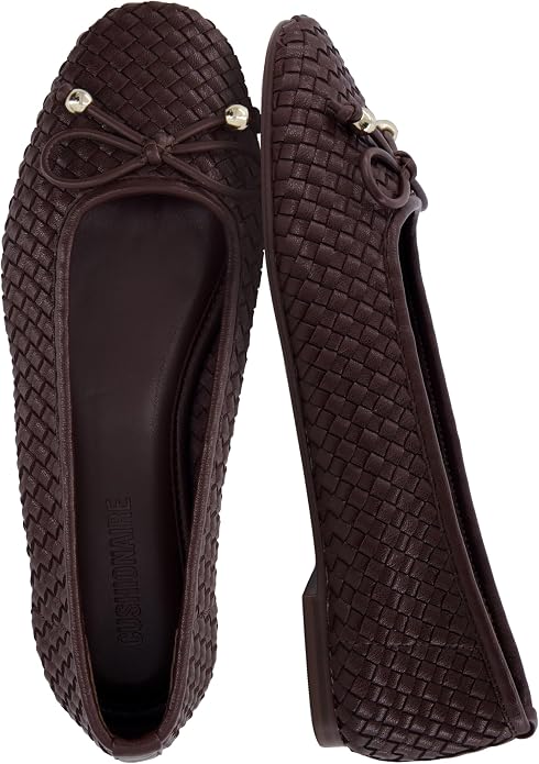 CUSHIONAIRE, Audrey Woven Ballet Flats
