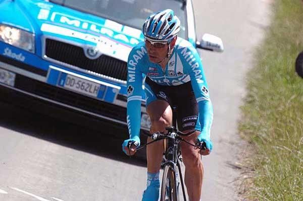 Erik Zabel (Milram) was missing the rubbing of elbows in a tight sprint