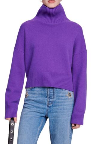 Maje Purple Cashmere Sweater