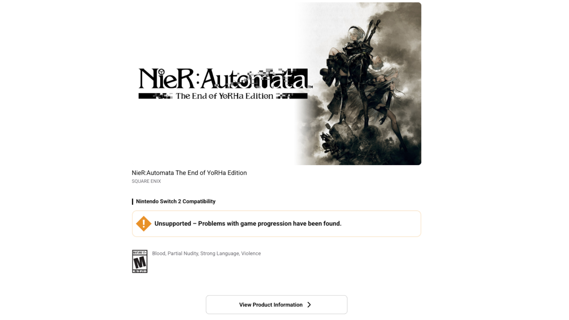 Nier Automata message