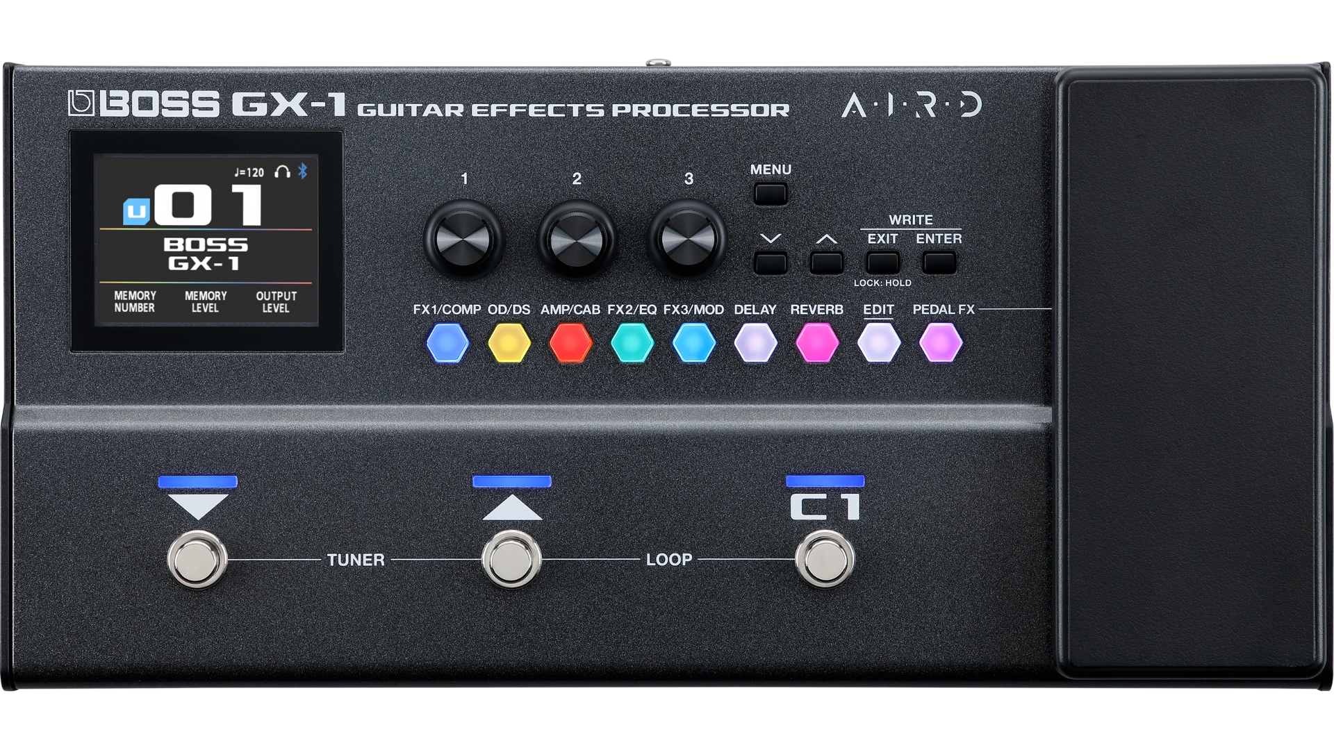 A Boss GX-1 multi-effects pedal