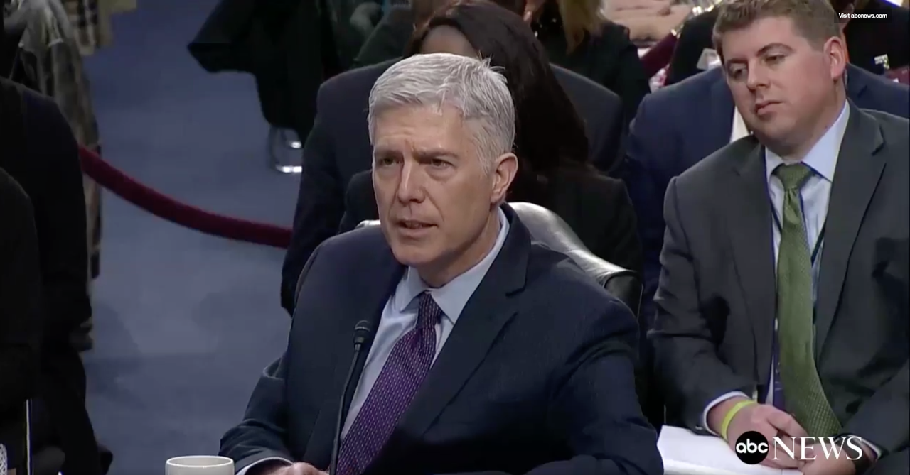 Supreme Court nominee Neil Gorsuch.