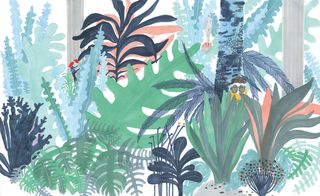 Celas communicates the idea of home and place through her hand-drawn series Private Landscapes