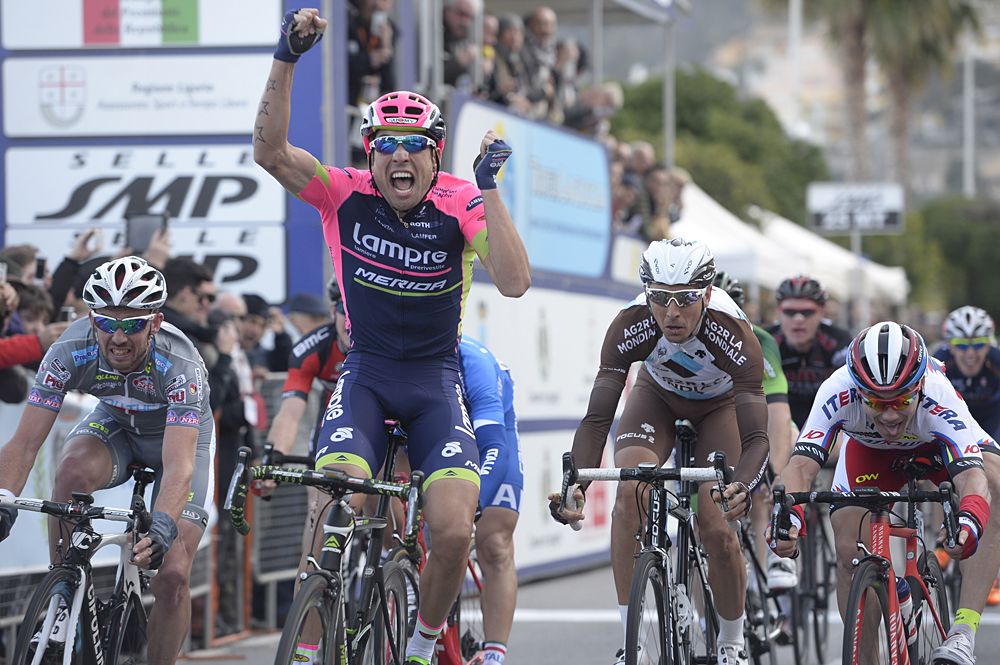 Davide Cimolai (Lampre-Merida) wins