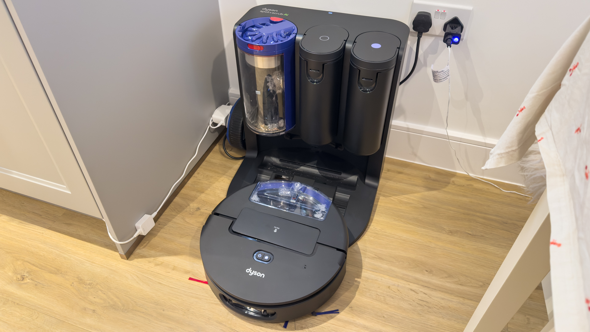 Dyson Spot+Scrub Ai robot vacuum in tester's house