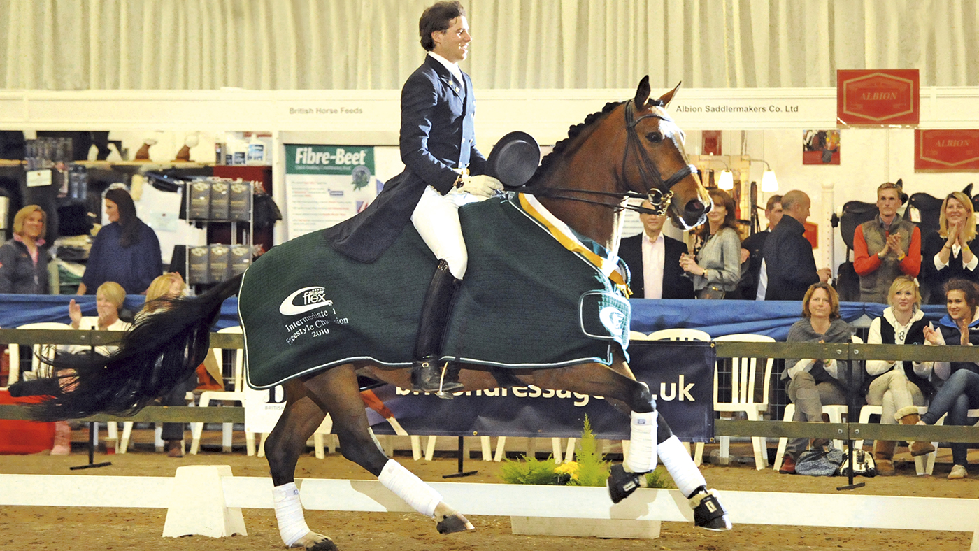 Dressage horse Abira with Charlie Hutton