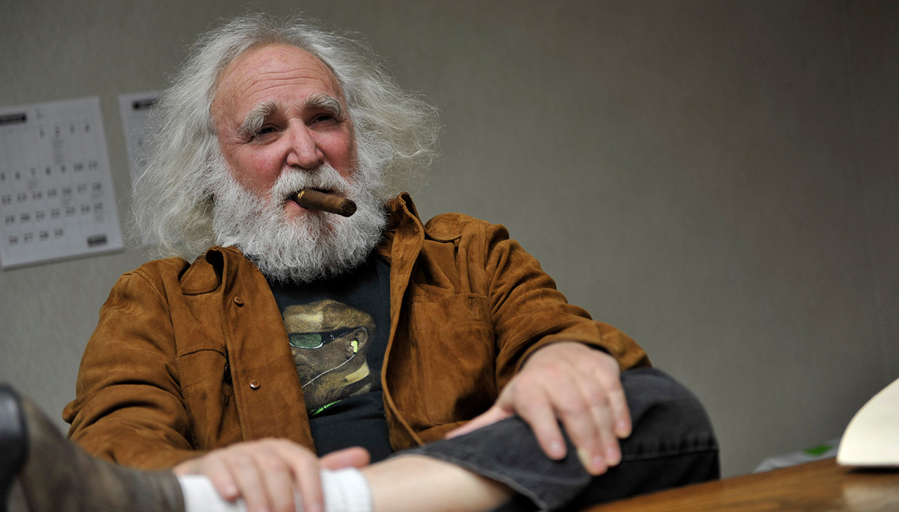 Portrait of Mike Matthews, founder of high-end electronic audio processor company Electro-Harmonix, taken on February 16, 2012 in New York.