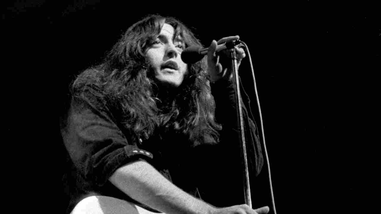 Rory Gallagher performing onstage with Taste in the late 1960s