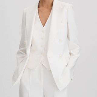 White blazer jacket from Reiss