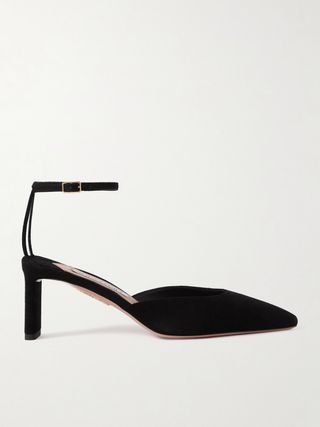 Blade 65 Pvc-Trimmed Suede Pumps