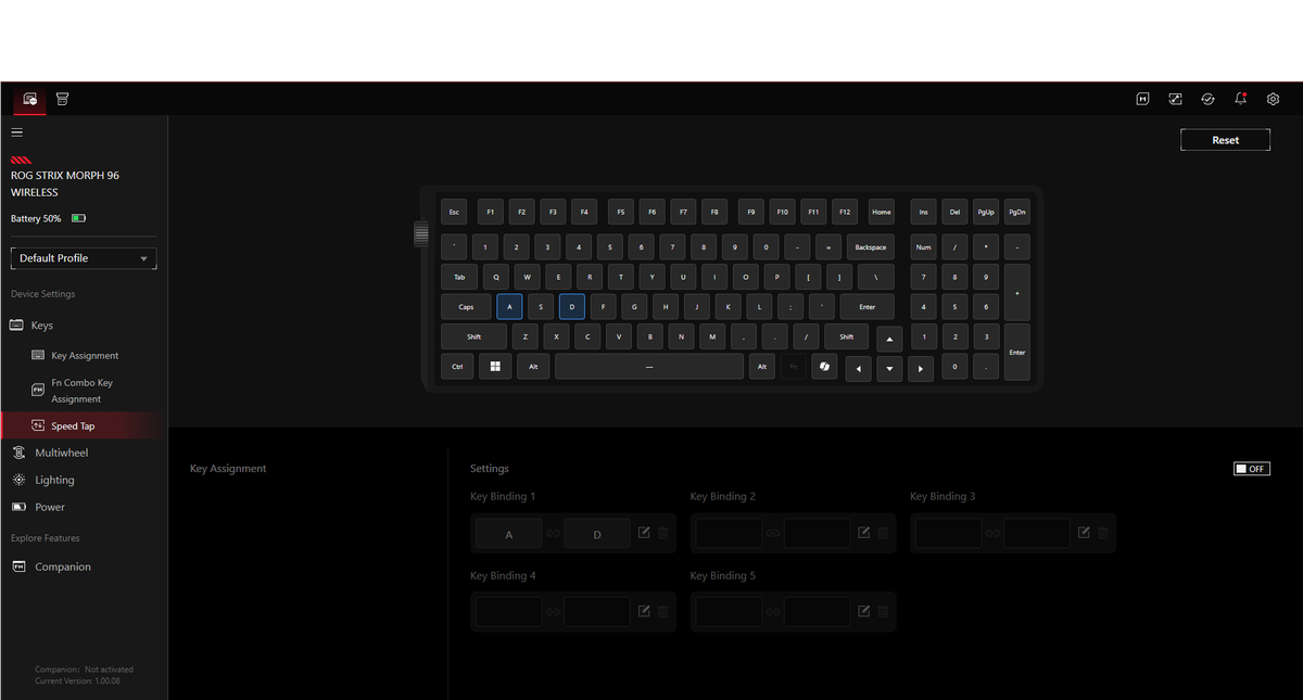Asus ROG Strix Morph 96 Wireless