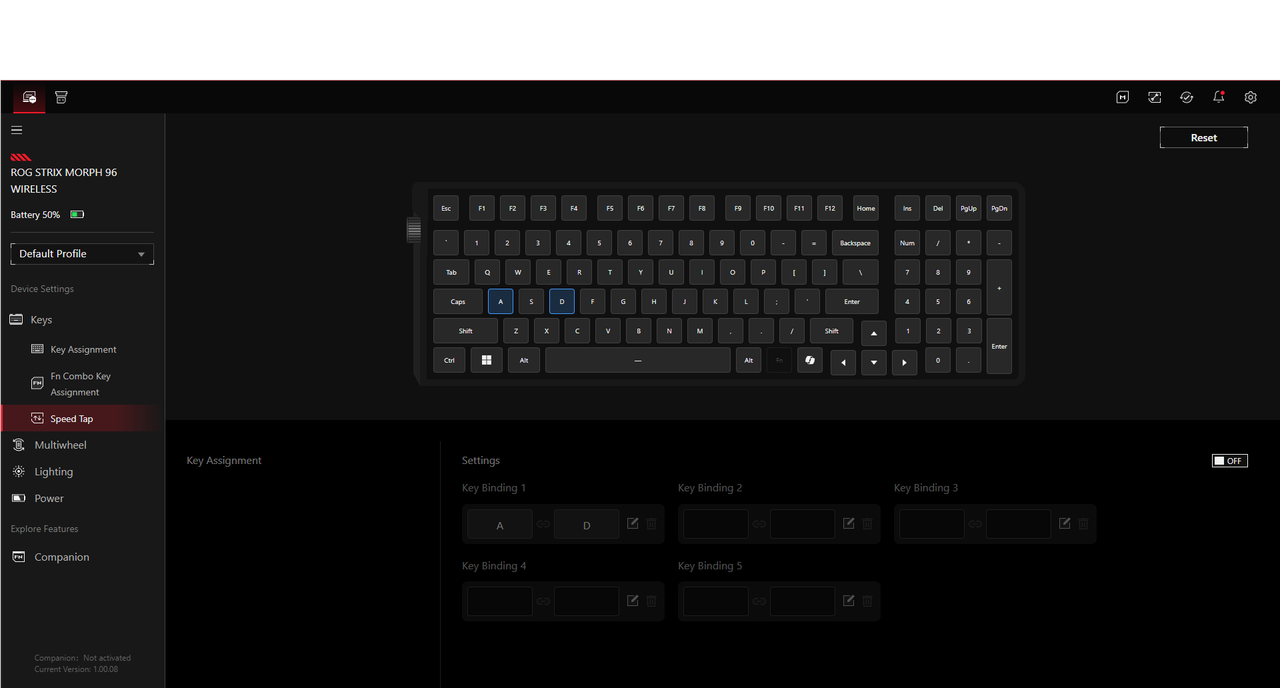 Asus ROG Strix Morph 96 Wireless