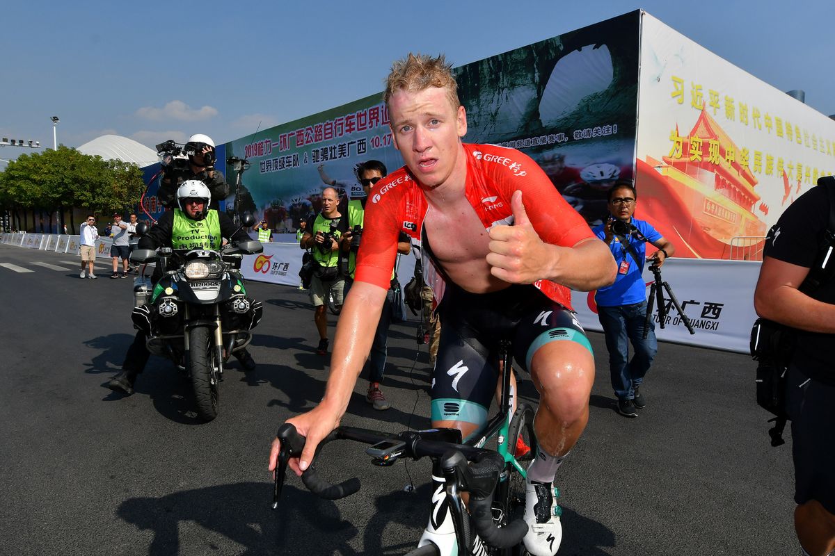 Pascal Ackermann (Bora-Hansgrohe) after taking his recent win in China