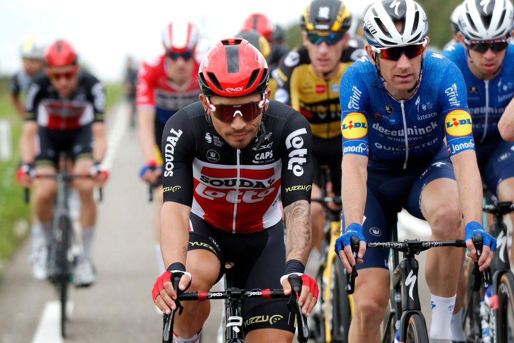 HOOGERHEIDE NETHERLANDS SEPTEMBER 01 Caleb Ewan of Australia and Team Lotto Soudal competes during the 17th Benelux Tour 2021 Stage 3 a 1683km stage from Essen to Hoogerheide BeneluxTour on September 01 2021 in Hoogerheide Netherlands Photo by Bas CzerwinskiGetty Images