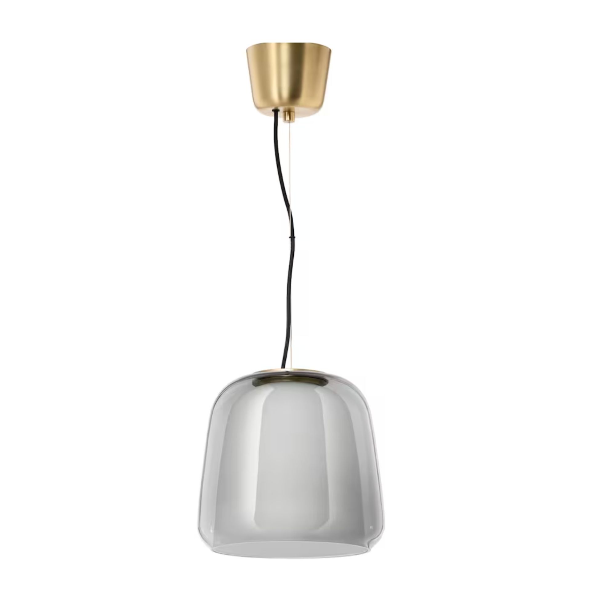 Lampu gantung kaca abu-abu