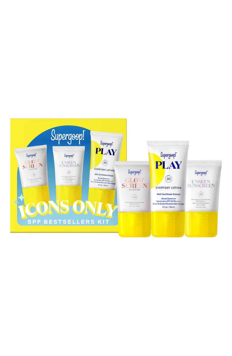 Icons Only 3-Piece Sunscreen Set $48 Value