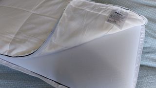 photo of Panda Hybrid Bamboo pillow on a bed