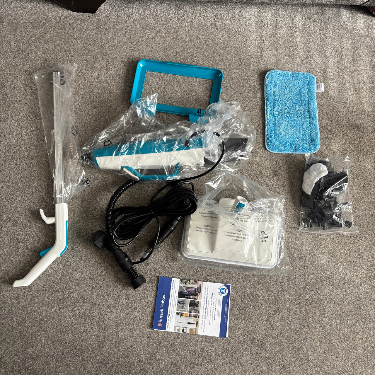 Russell Hobbs Multifunctional 12-in-1 Steam Mop unboxing