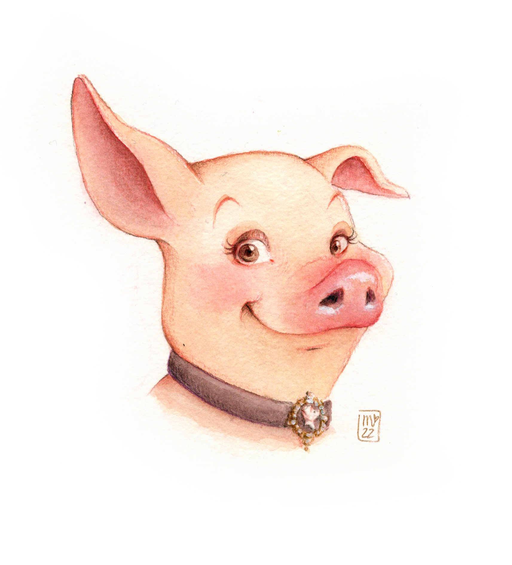 Storyful characters; a cartoon pig