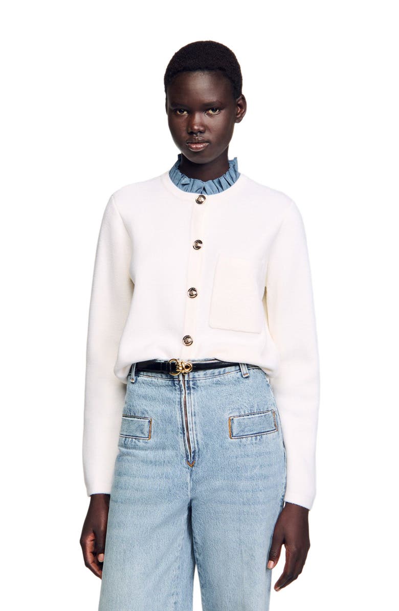 High-Neck Cardigan