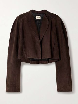 Garothy Cropped Suede Jacket